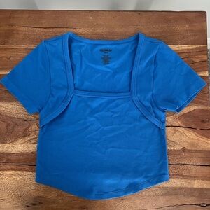 Premium Blue Women's Crop Top